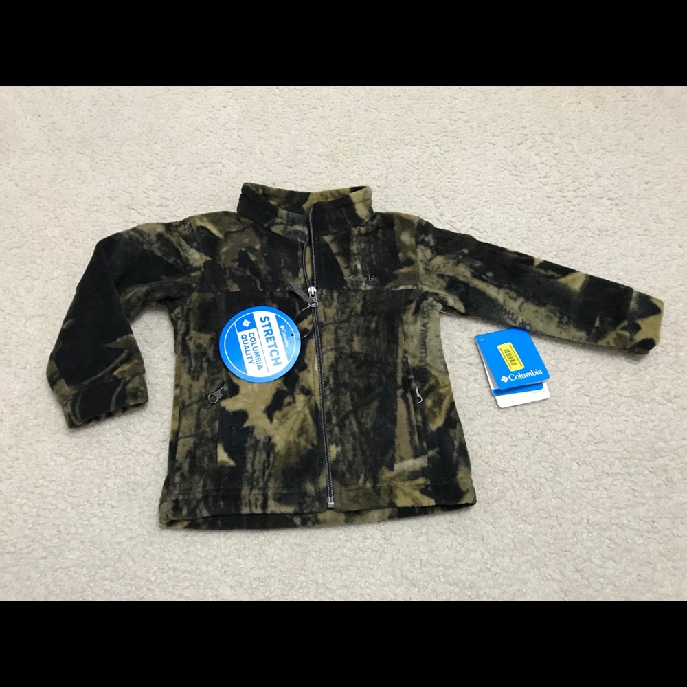 NWT Columbia Toddler Boys Full Zip Fleece Jacket